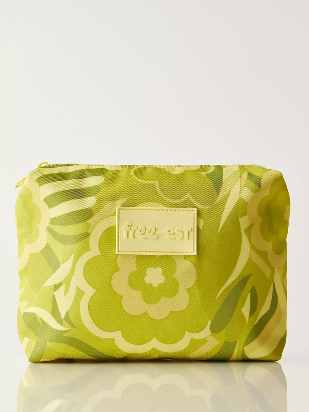 Free People free-est Swim Pouch Yellow Green Floral